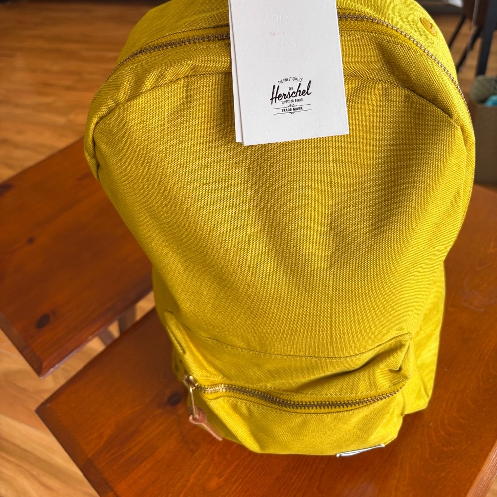 Herschel Supply Co. Mustard yellow backpack
